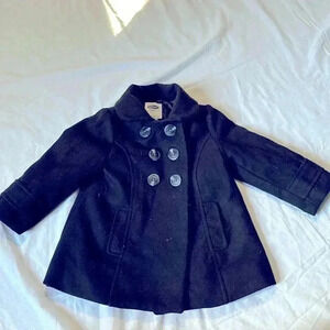 Old Navy Toddler Girls Black Peacoat 18-24 months